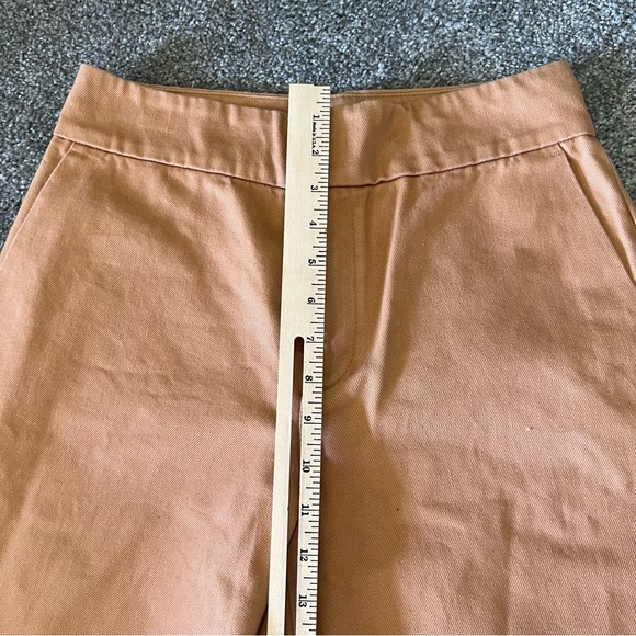 Club Monaco pants womens 4 orange high rise wide‎ leg cotton baddie coastal - Picture 12 of 15